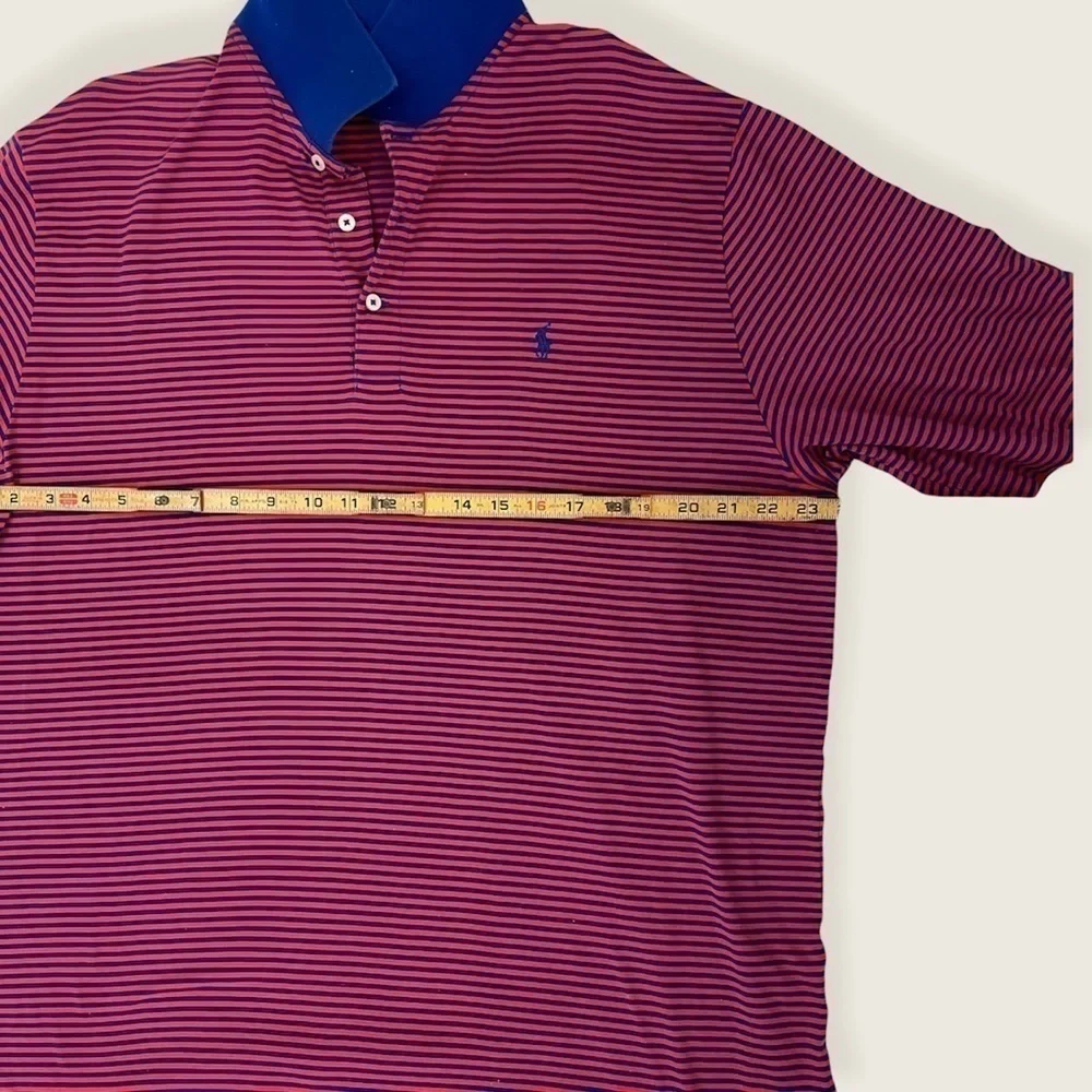 Ralph Lauren Polo Golf Striped 100% Cotton Shirt​​​​​​​​​​​​